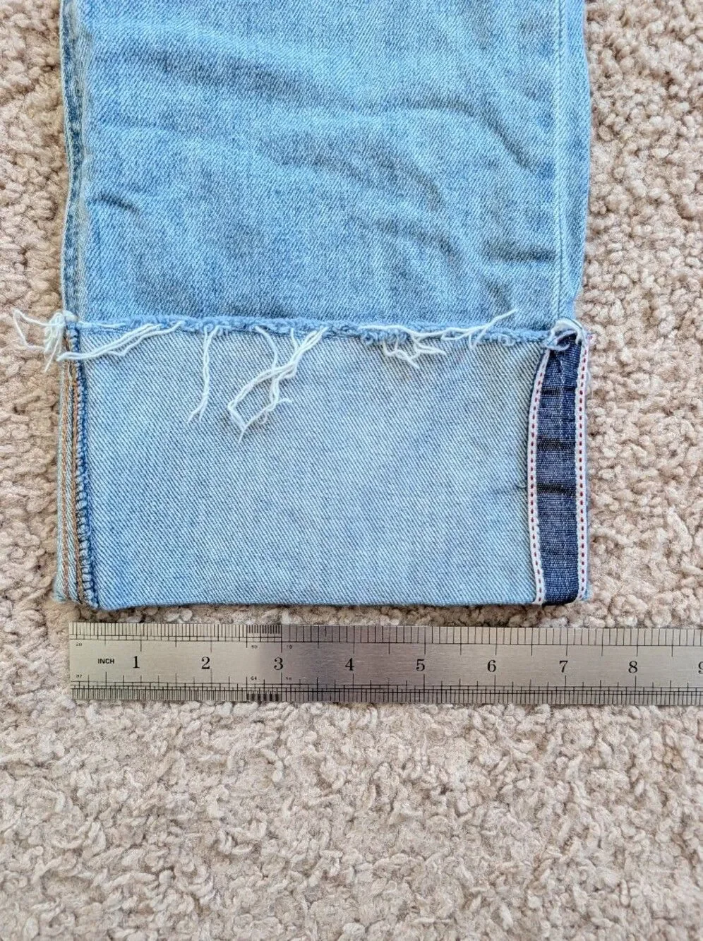 Aritzia Denim Forum Womens 7 yrs Bleu Taboo The Arlo Hi-Rise Cuff Jean Size 24
